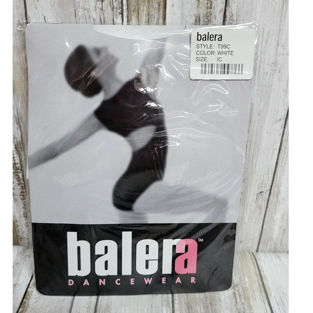 Balera White Dance Tights Child Ballet Tap Jazz Dancewear‎